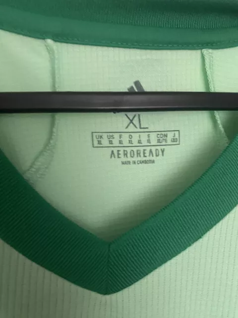 Men's Adidas Celtic FC 2020-2021 Away Shirt Green Size XL 3