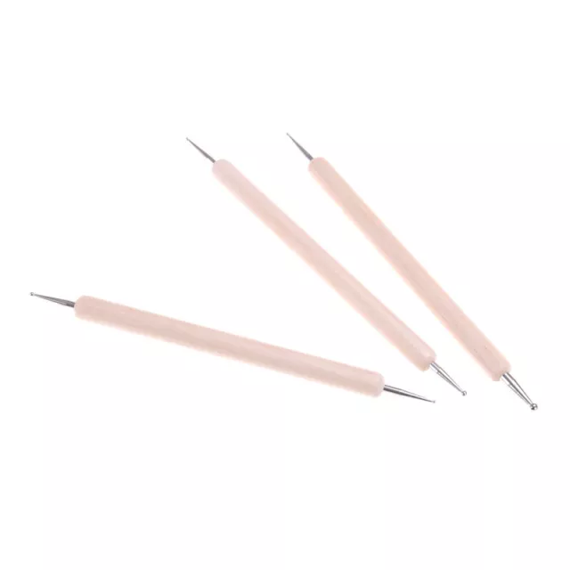 3x Juego de herramientas de lápiz óptico de bolas para grabado patrón de arcilla escultura lo último 3 JdGUDEG q