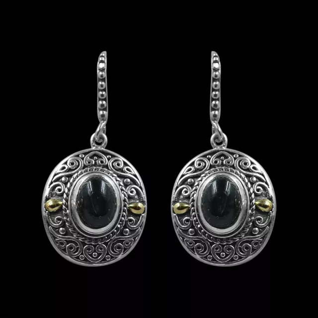 Black Onyx Gemstone Earring Handmade 925 Sterling Silver Fashion Jewelry 3