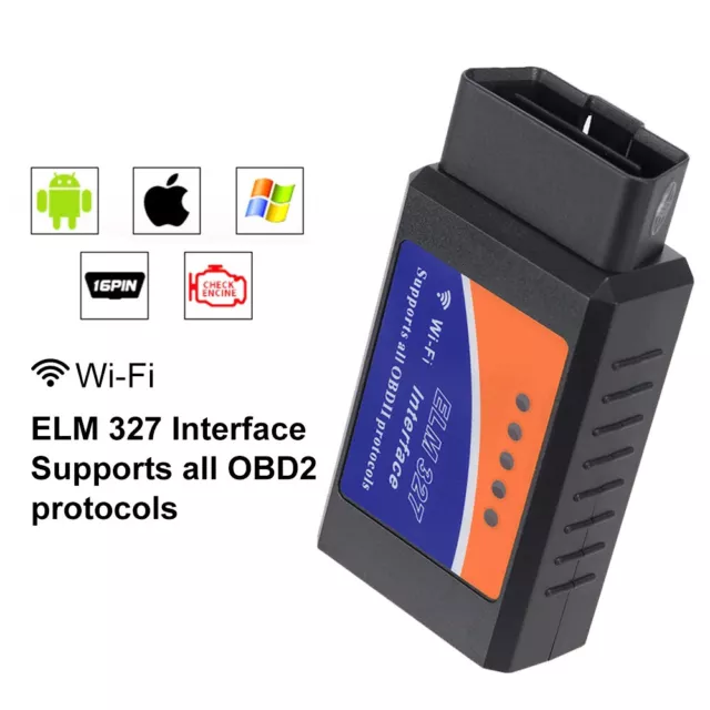 Mini ELM327 WiFi V1.5 OBD2 Auto Diagnosegerät Scanner Zum für Android IOS