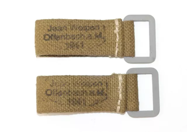 German Army Afrikakorps Ww2 Repro Set Of 2 Web Y-Strap Belt Loops D-Rings 1941