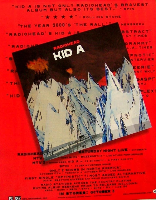 Radiohead, Artists R, Rock & Pop, Music Memorabilia, Entertainment 