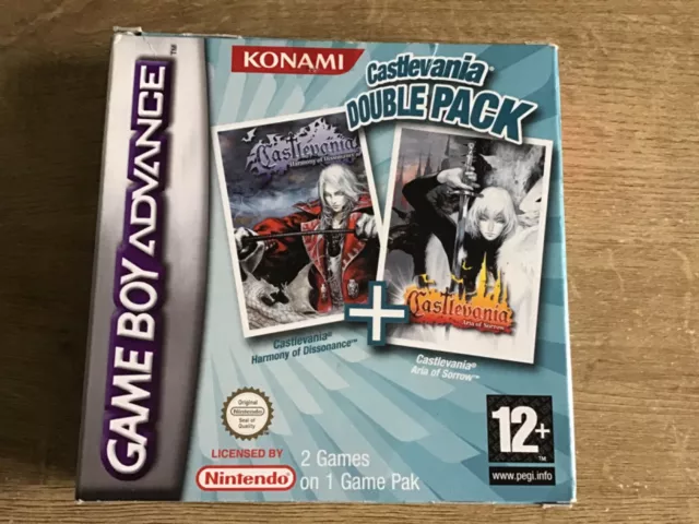 Castlevania Double Pack Nintendo Gameboy Advance Complete Box & Instructions