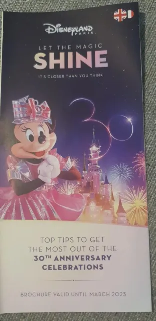 disneyland paris 30th anniversary brochure minnie mouse 2022 limited edition