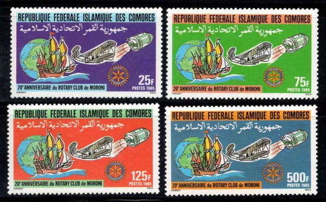 Comores 1985 Mi. 758-61 A Neuf ** 100% Rotary Club Moroni