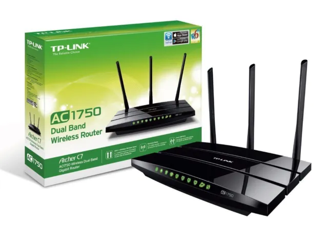 TP-LINK Archer C7 AC1750 Dual Band Wireless AC Gigabit Router, 2.4GHz 450Mbps+5G 2