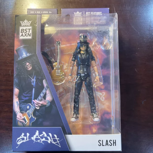 BST AXN Guns N' Roses Slash 5” Action Figure NEW GNR