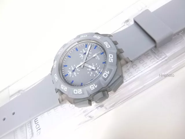 Swatch: Cronografo " Eroe Grigio " ( Ref. No. SUIM402) Nuovo / Molto Raro