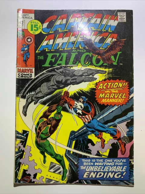 Captain America 142 Marvel 1971 Falcon Grey Gargoyle Nick Fury John Romita