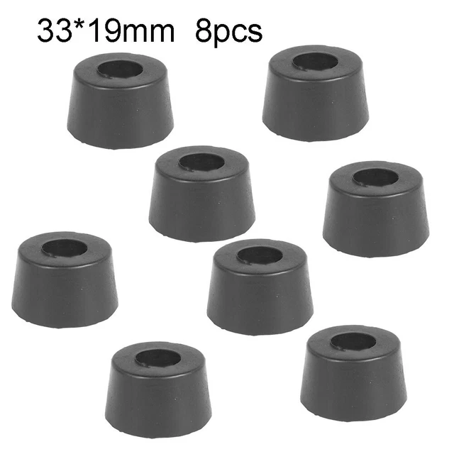 20PCS Copripiedi Per Sedie In Gomma Antiscivolo - 20x20mm, Nero, Protezione Pavimenti E Anti Rumore - Foto 8