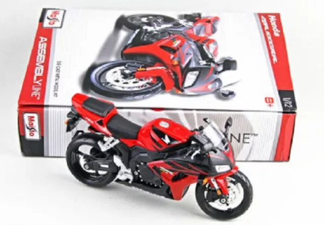 Maisto 1:12 Honda CBR1000RR Assemble DIY Motorcycle Bike Model Toy Red New