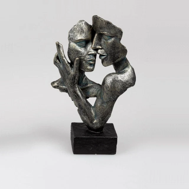 Deko Büste Liebespaar 32cm - Antikfarben Skulptur