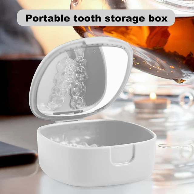 Caja de ortodoncia, limpieza estable, dientes artificiales, soporte dental,