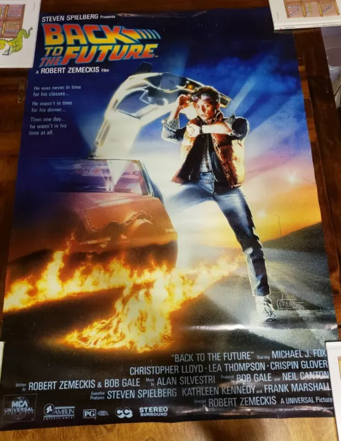 Back To The Future Movie Poster 1985 Rolled Michael J Fox 27x40