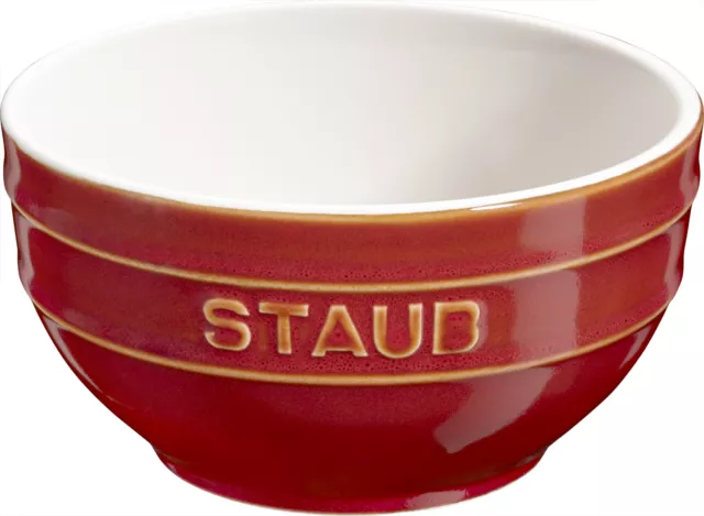 Staub Keramik Müslischale Dessertschüssel Rührschüssel, rund Kupferrot 12 cm