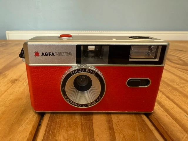 AGFA AG603001 PHOTO Analogue 35mm F=9 Photo Film Camera Red (Vintage ...