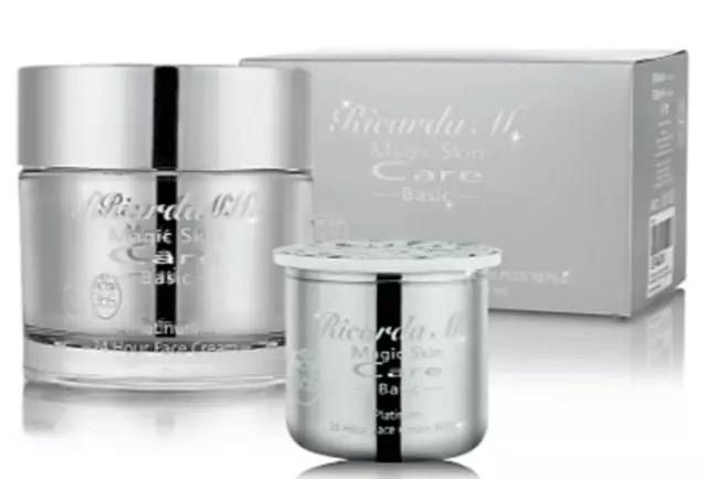 RICARDA M.  MSC Basic Platinum 24 h Face Cream Set  100 ml + 200 ml Refill