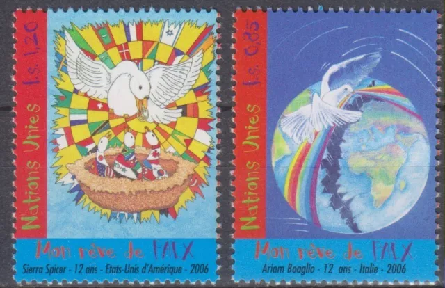 Timbres des Nations Unies - Série de timbres neufs **