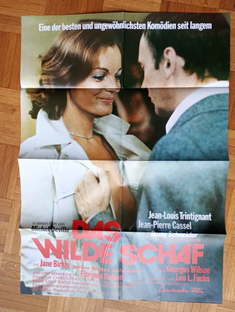 DAS WILDE SCHAF 2x Filmplakat A1 1974 Romy Schneider Trintignant beide Motive