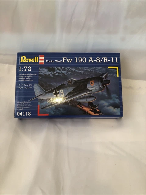 REVELL FOCKE WULF 04165 Fw 190 A-8/R-11 plastic model plane kit Scale 1 ...