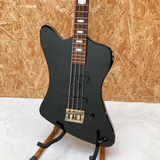 FERNANDES MV-65NS NIKKI Sixx Black Gold Vintage Rare Bass Guitar