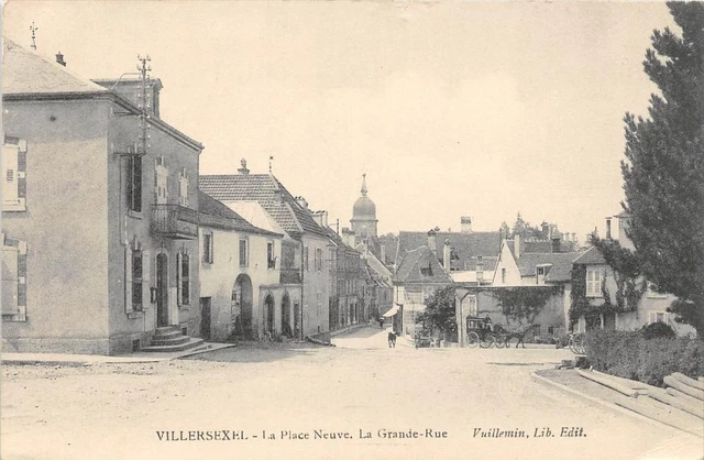 Cpa 70 Villersexel La Place Neuve La Grande Rue