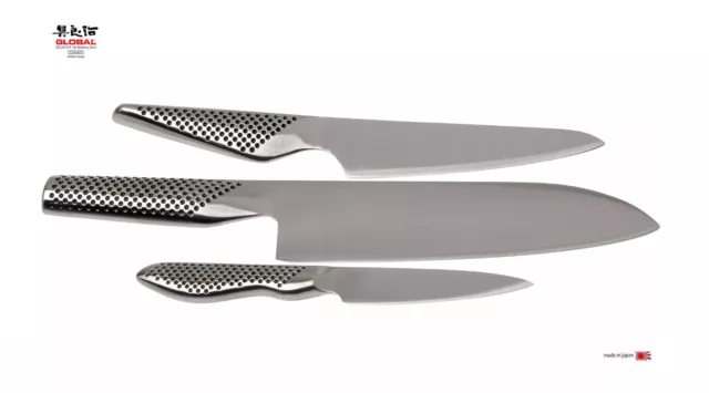 Global G46338 : Set 3 Couteaux Pièces Uniques pour Cucina-Chef (Made En Japon) 3