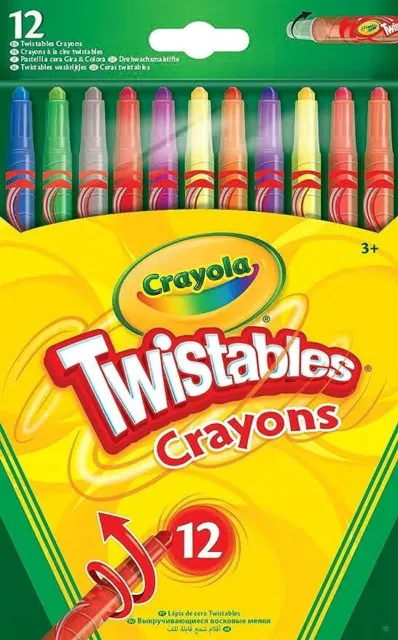 Crayola Twistables Crayon Deskpack - 32 Twistable Crayons in 8 Colours - New