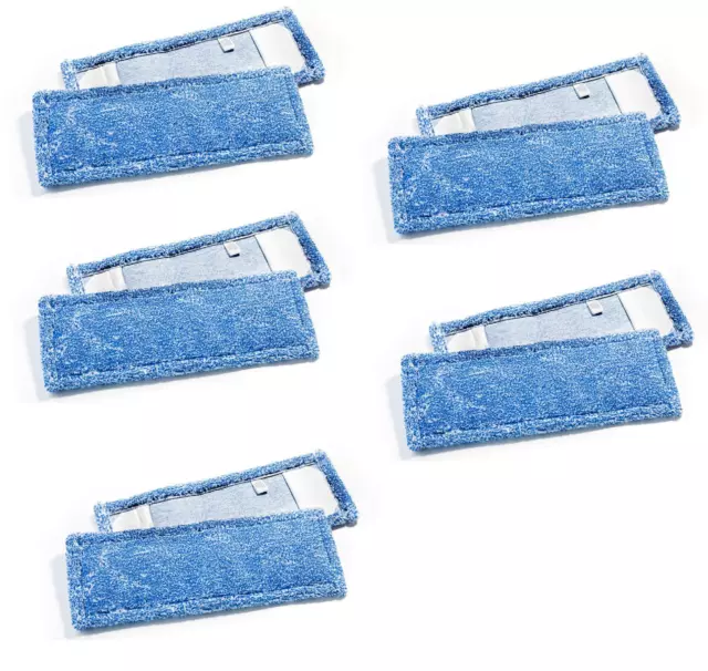 10x Microfasermopp PREMIUM 50cm blau Wischmopp Mop Micromopp Wischmop Microfaser