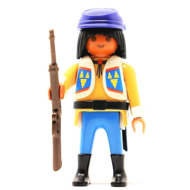 PLAYMOBIL VINTAGE 1974 COWBOY E INDIANI Con CAVALLI E SUPPORTI EUR 13 - Foto 2