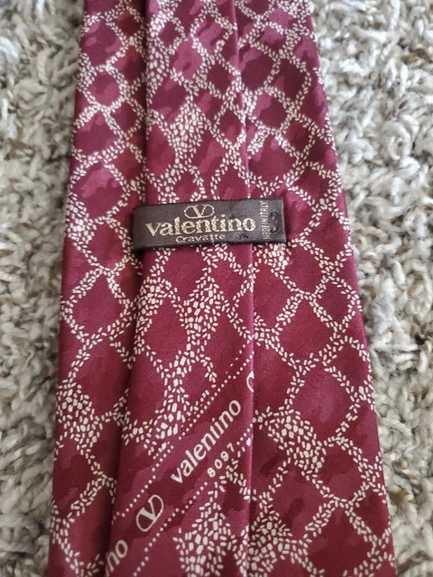 Pre-Owned VALENTIN 100% Woven Silk Men's Necktie 3