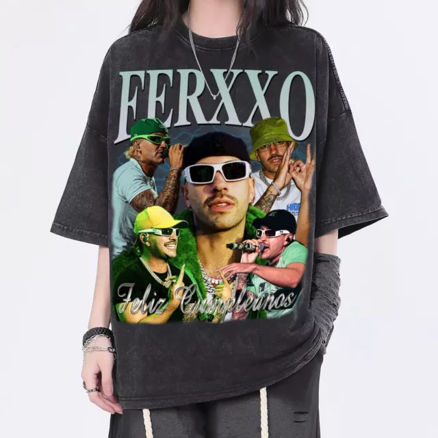 Feid Ferxxo Washed Shirt, Hiphop RnB Rapper Singer Homage Graphic Unisex TShirt