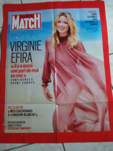 VIRGINIE EFIRA / AFFICHE PARIS MATCH (grande taille) 60 X 80 CM