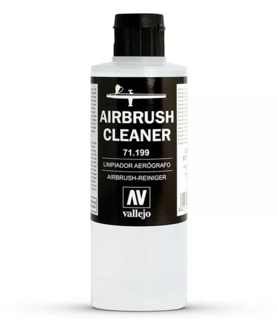 Vallejo Airbrush Cleaner Thinners Flow Improver 200ml Large Bottles