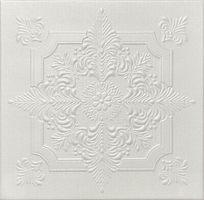 Home Decor Foam Glue-up Ceiling Tile R29W (21.12 s/f/Case) Pack of 8 Plain White