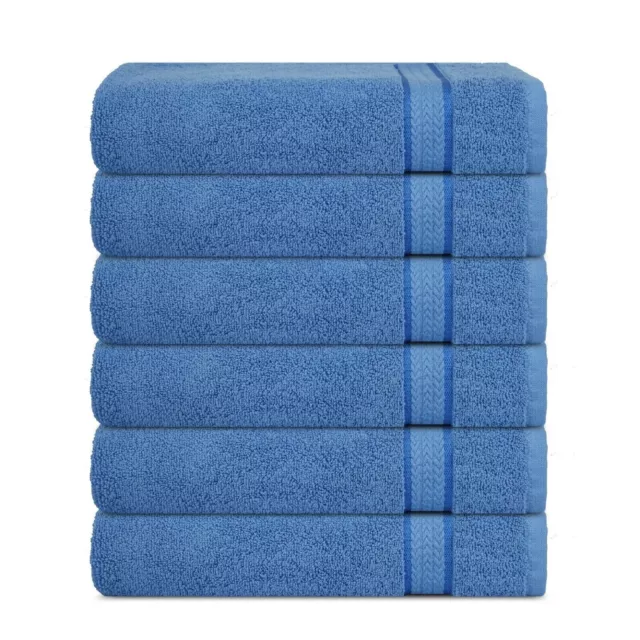 6 Pack Cotton Face Towels Cloth Flannels Wash Cloths Soft 30 x 30 cm washable