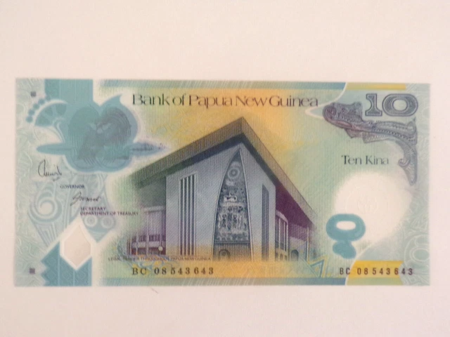 PAPUA NEW GUINEA...(2008)...10 Kina....UNC...P-30....Polymer...