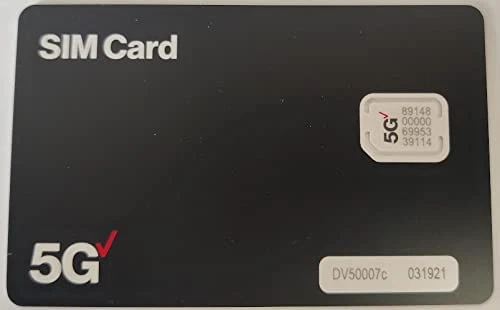 Verizon Wireless 5G LTE SIM Card with NFC - Nano Sized 4FF 5G Nano Sized SIM,