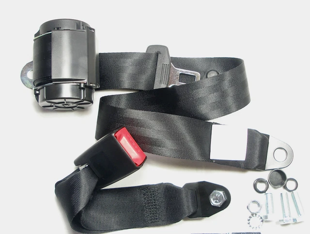 Automatik 3-Punkt Sicherheitsgurt Set=2 Stück Farbe Rot Für