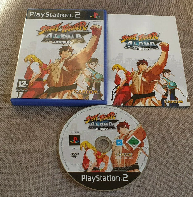 Street Fighter Alpha Anthology Sur PS2 - PAL - Bon État (Sans Notice)
