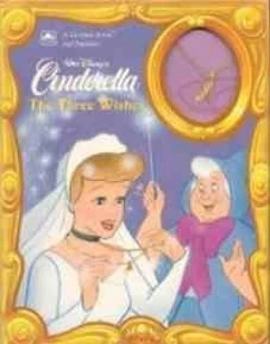 Walt Disneys Cinderella: The Three Wishes (A Golden Book and Necklace) - GOOD