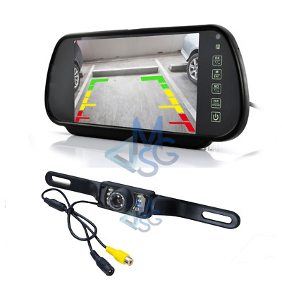 Camper Kit Retromarcia Specchietto 7" 2 Retrocamere Led Manovre Sicure Auto Camper Bus 
