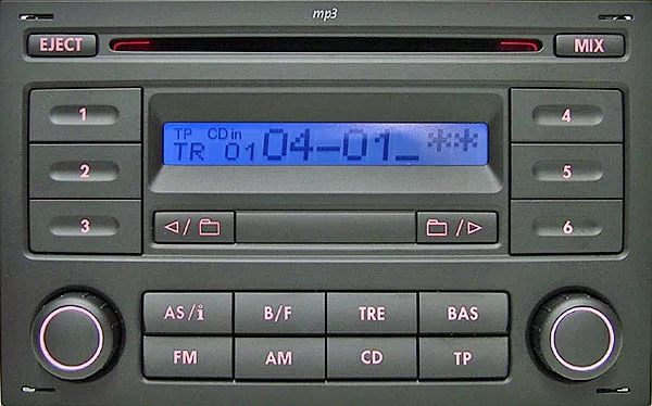 Blaupunkt MP3 USB 2DIN Bluetooth AUX car radio for VW Golf 4 Polo T4 Fox  Passat