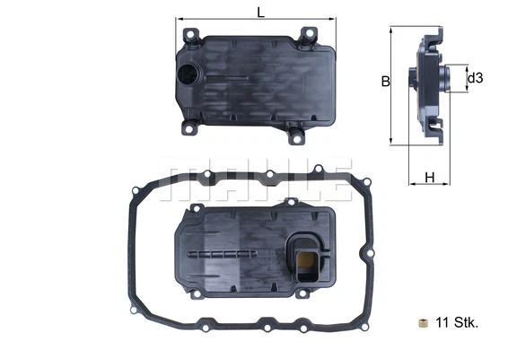 KNECHT MAHLE FILTRO OLIO CAMBIO AUTOMATICO CON GUARNIZIONE adatto per AUDI Q7