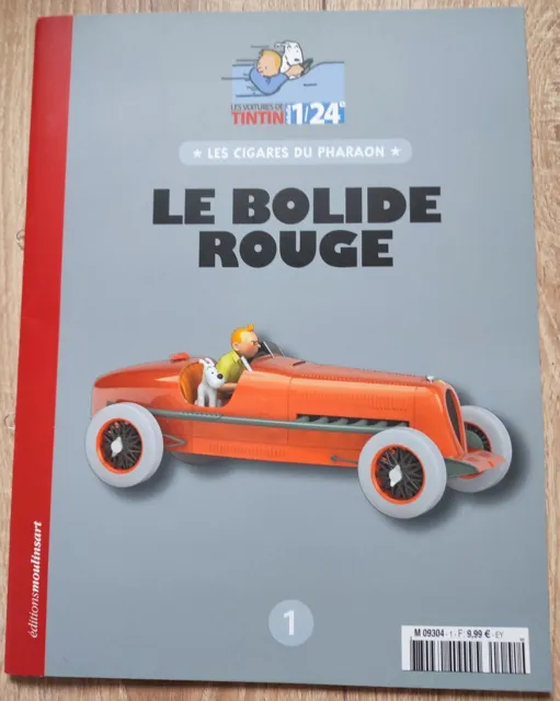 Voiture TINTIN HACHETTE Le Bolide rouge Les cigares du Pharaon HERGE NEUF !