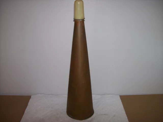 Vintage Maritime BRASS Fog Horn, 12-1/2", Boat, Sailboat Fog Horn, Works Great