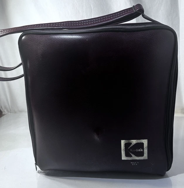 Leather Zip Case For Kodak Moviedeck 445 8MM & Super 8 Film Projector square
