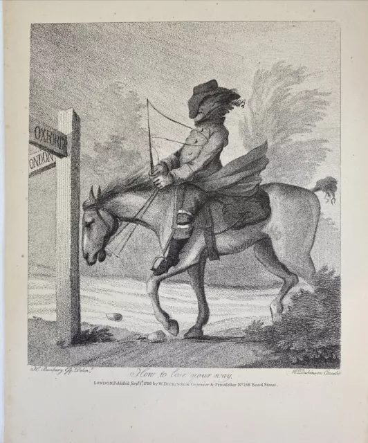 HOW TO LOSE YOUR WAY dated 1787 Geoffrey Gambado Academy Horse William Dickinson 2