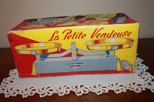 12 ⚜️ JOUET Ancienne Petite Balance 1 Kg Jouet Made In France Vintage en Métal EUR 45,00 - FR