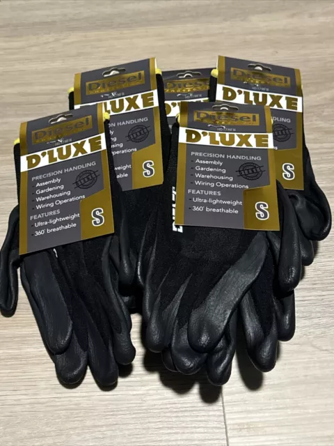 12-Pair Diesel D’LUXE Glove Ultra-Lightweight breathable Smooth palms Small